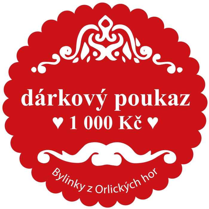 Dárkový poukaz  v hodnotě 1000 Kč